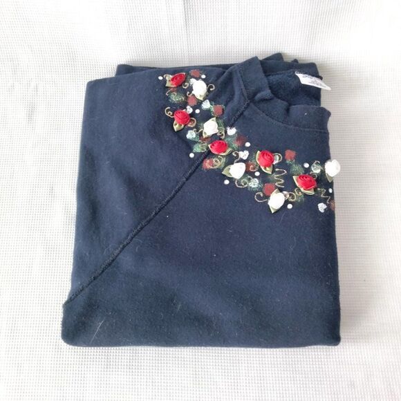 Festive Sweatshirt Navy XL Long Sleeve - Picture 7 of 8